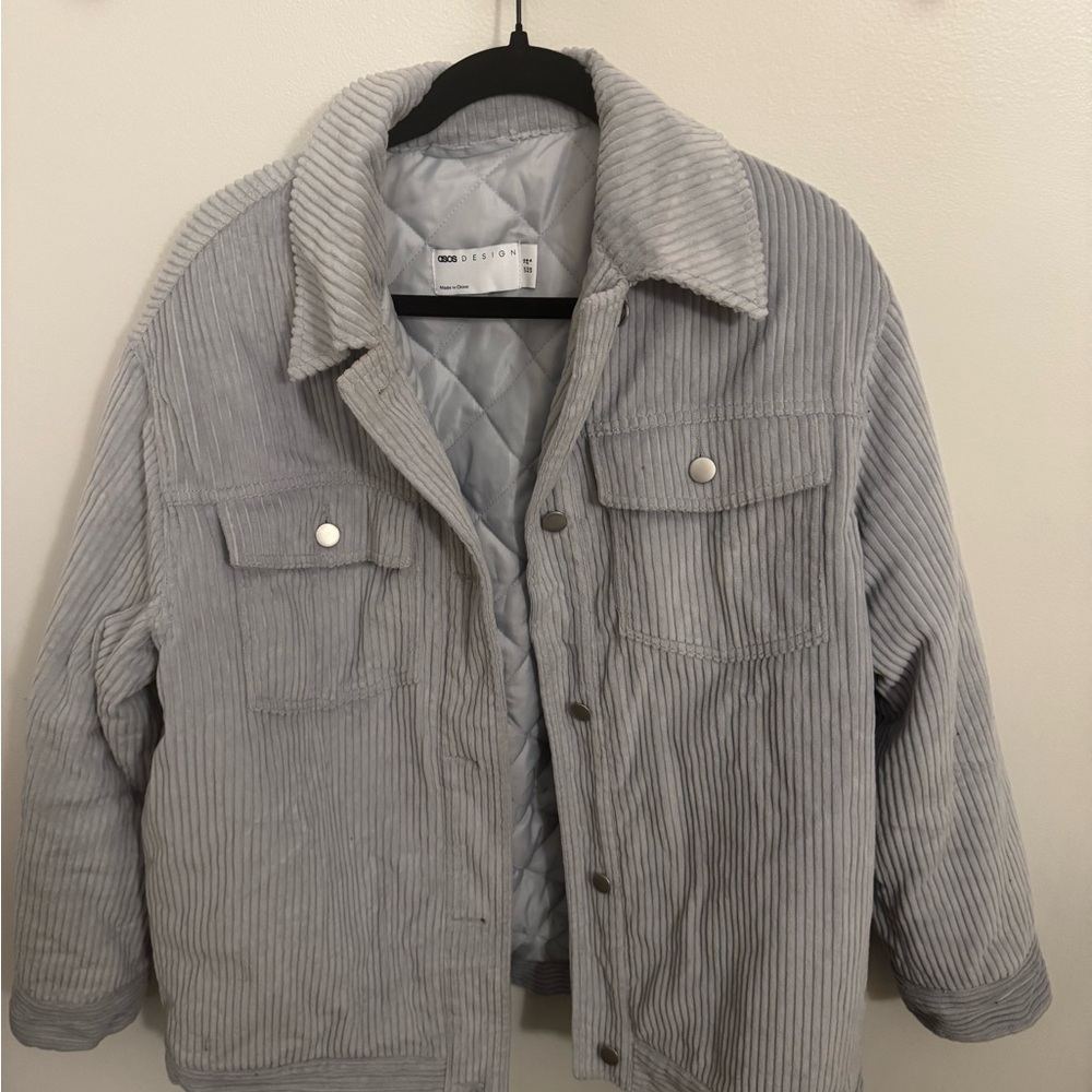 Baby Blue Corduroy Trucker Jacket